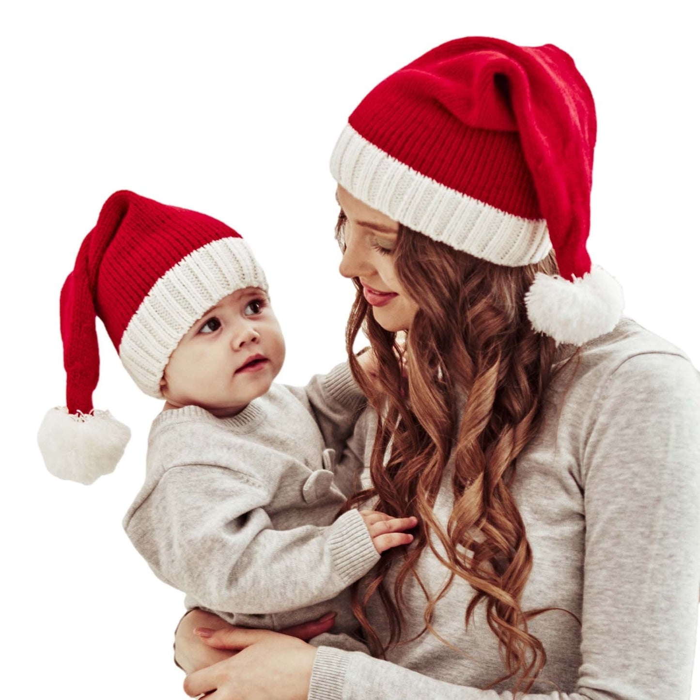 Matching Santa Christmas Bamboo Hats