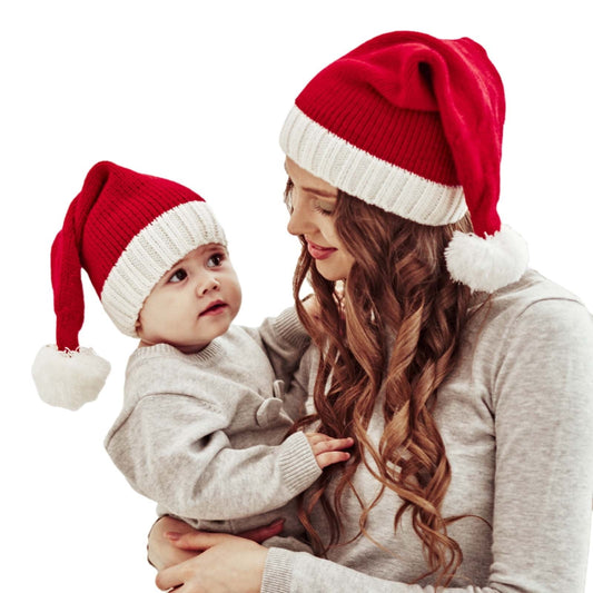 Matching Santa Christmas Bamboo Hats